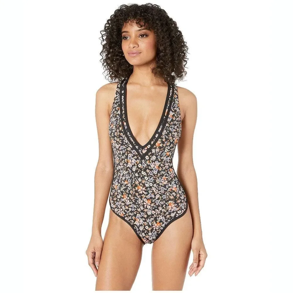New! BCBGENERATION Racerback Women's One-Piece Swimsuit Bathing Suit Size Medium